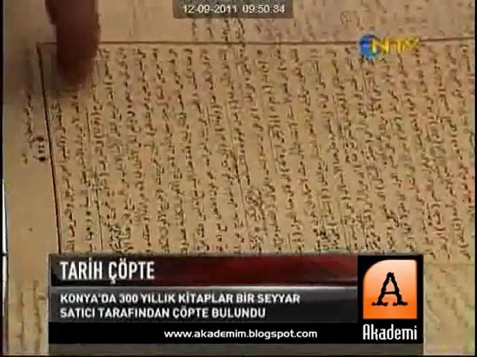 Tarihi Kitaplarımız Çöplükten Çıktı