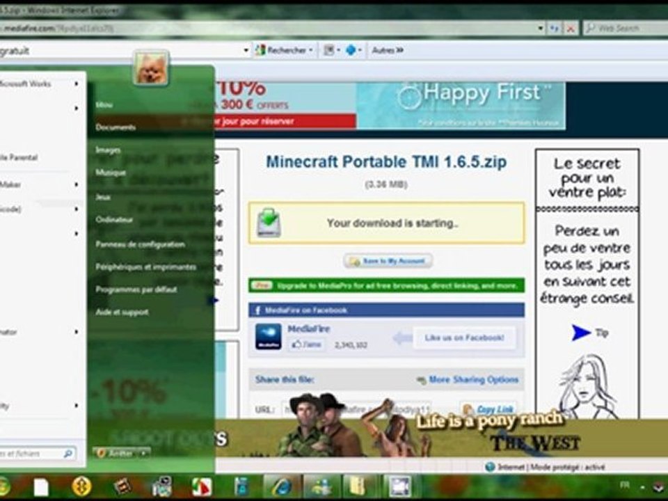minecraft 1.6 ou autre gratuit !!!