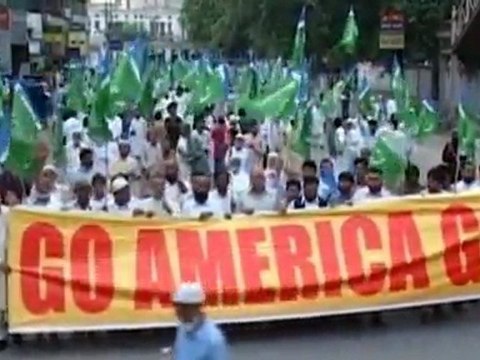 Pakistani Muslims hold anti-U.S. rally in Karachi