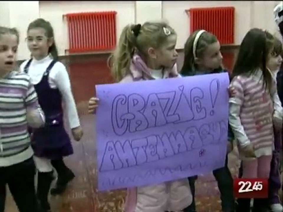 TG 19.11.09 Bari, dai bambini del San Paolo: "Grazie Antenna Sud"