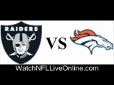 watch Denver Broncos vs Oakland Raiders nfl football streaming