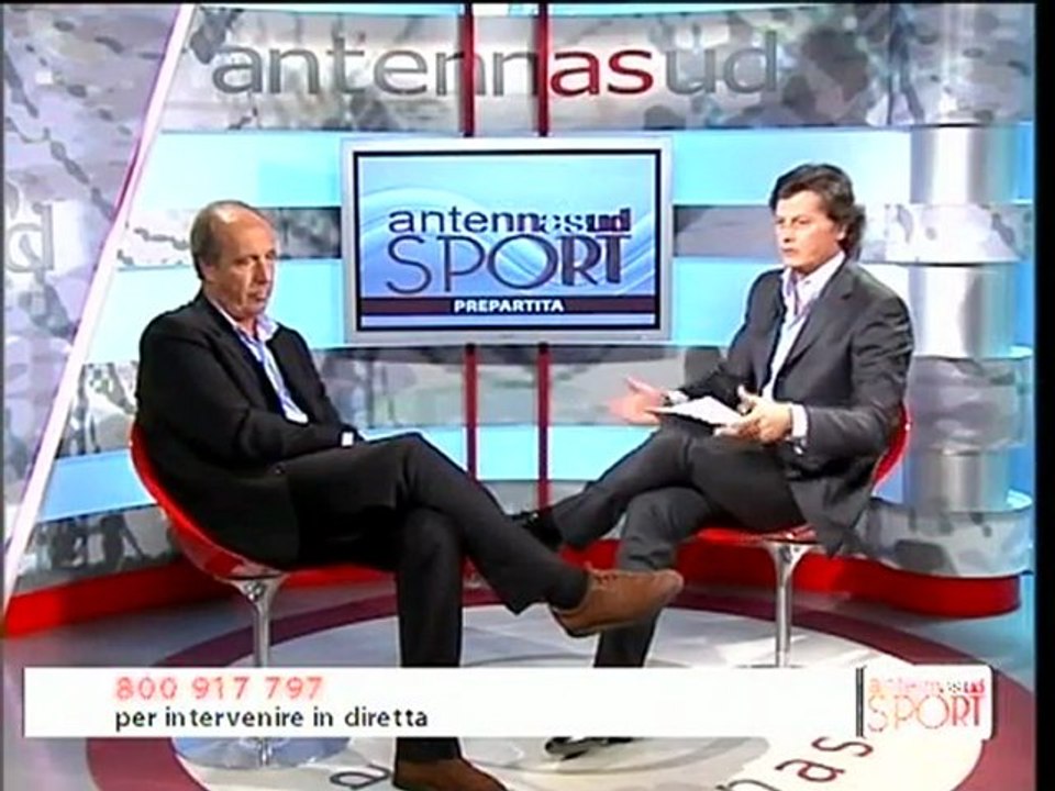 14.11.09 Giampiero Ventura ad Antenna Sud Sport "Prepartita" - Parte 1