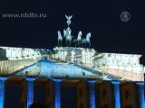 На Бранденбургских воротах устроили световое шоу