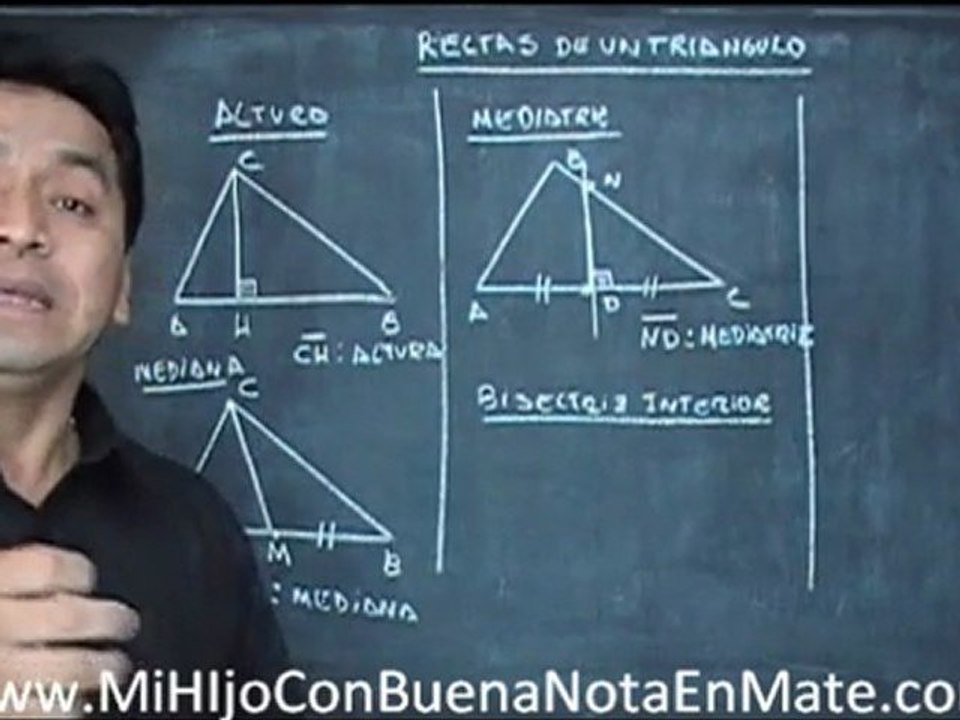 Rectas de un Triangulo