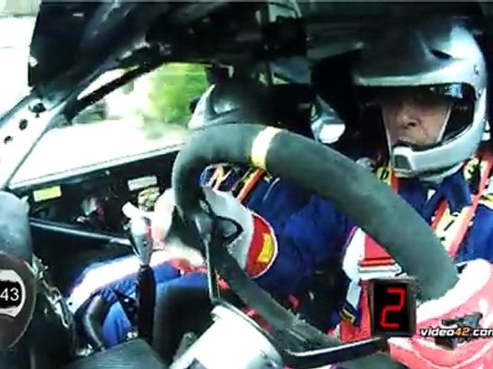 rallye chambost 2011 camera embarquée gilraldo megane kit-car crash loeb ogier