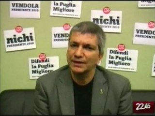 TG 21.01.10 Vendola abbassa i toni della polemica con D'Alema