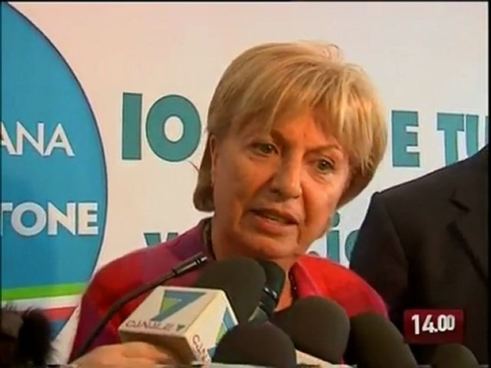 TG 16.02.10 La Poli Bortone: "Fitto e Vendola colpevoli sui Fas"