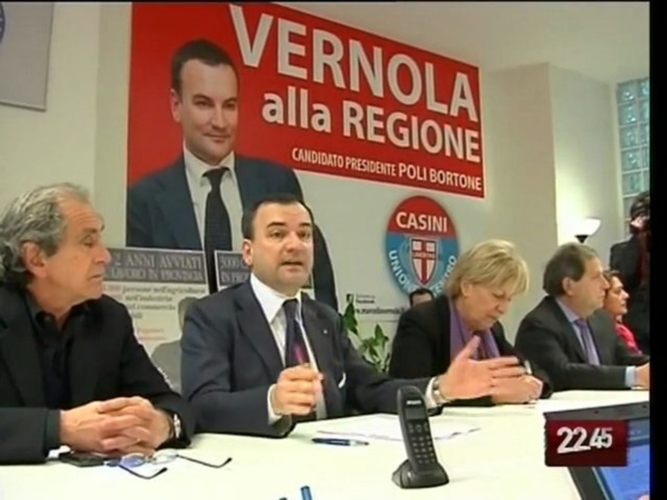 TG 19.02.10 Poli Bortone: "Palese avanti nei sondaggi? Sarà andato a Lourdes"