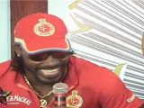 Caribbean King Chris Gayle As Chilled Out As Always At RC Sports Bar Launch