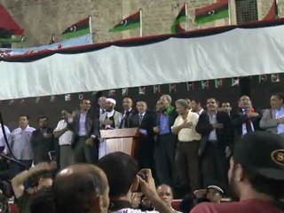 Crowds hail Libya NTC chief in Martyrs' Square