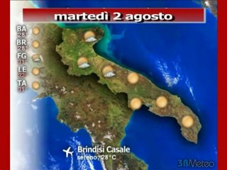 Previsioni del tempo, martedì 2 agosto