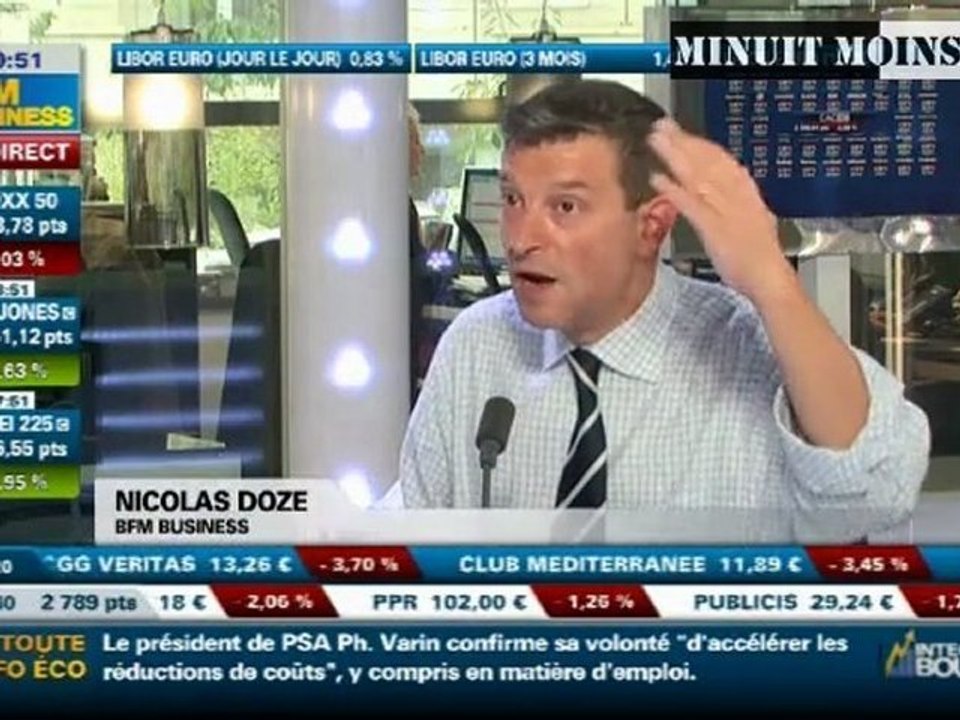 Nicolas Doze - 13/09/2011 - Il va falloir mettre des militaires dans les rues en Grèce - BFM Business - 13 septembre 2011