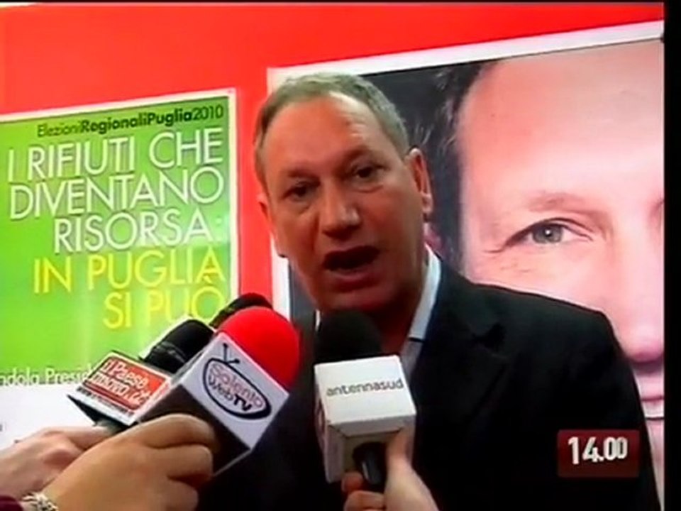 TG 22.03.10 Lutto nel centrosinistra pugliese