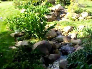 Doğal ve yapay kayalar ile yapay akarsu yapımı