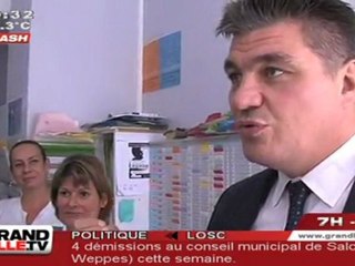 David Douillet à l'Hôpital de Tourcoing