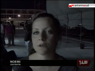 TG 12.06.10 Noemi sul palcoscenico del "Costa dei Trulli Summer Festival" di Bari