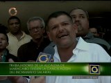 Trabajadores de la Alcaldía de Maracaibo protestan en Caracas