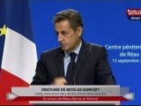 EVENEMENT,Discours de Nicolas Sarkozy sur l'amélioration de l'exécution des peines.
