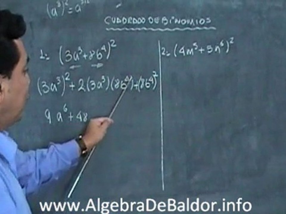 cuadrado de binomios