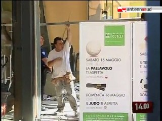 TG 05.07.10 Colpo all'outlet di Molfetta, portato via l'incasso del week end