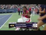 Serena Williams argues with umpire US OPEN 2011