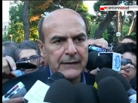 TG 21.09.10 Bersani a Taranto: La priorità è il lavoro