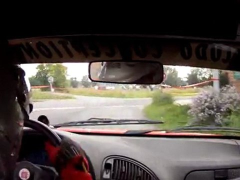 CAMERA EMBARQUEEE ES5 RALLYE DU BETHUNOIS SUR SAXO A6 LECLERCQ DENIS