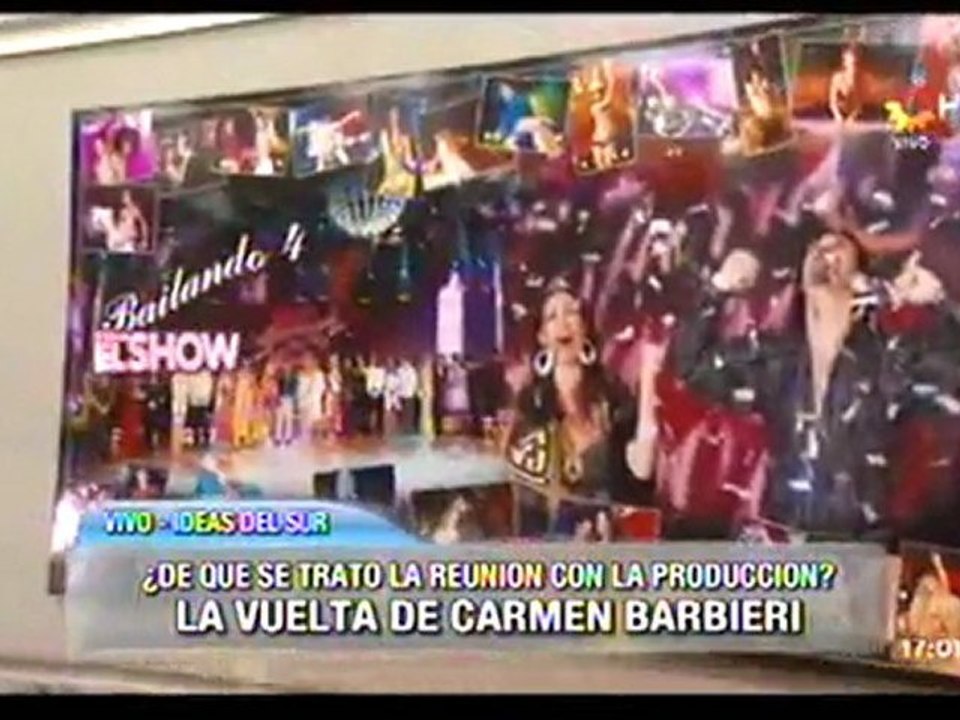 CARMEN BARBIERI OTRA VEZ ABANDONA UN PROGRAMA EEES
