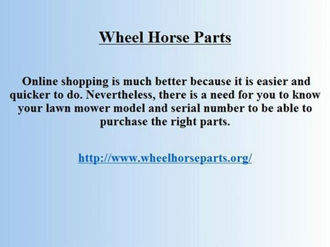 Wheel Horse Parts - Getting the Right Parts to Fix Your Wheel Horse Tractor