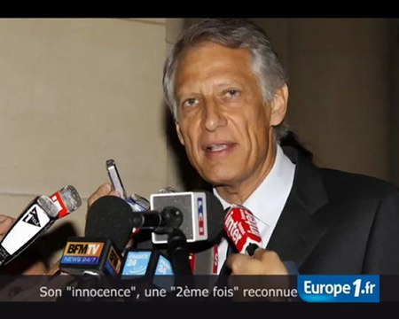 Villepin salue l'indépendance de notre justice