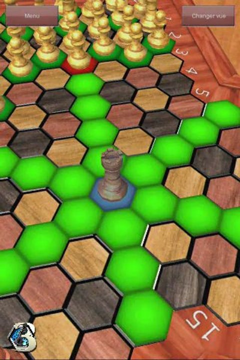 Triad Chess - déplacements des pièces sur l'échiquier - Triade échecs - Android App store appstore apple application game jeux 3 players joueurs chessboard échiquier