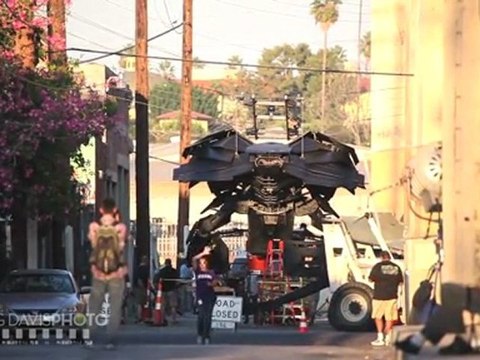 The Dark Knight Rises Gary Oldman Joseph Gordon Levitt On Set