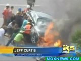 Bystanders Lift Burning Car Off Man Trapped Underneath