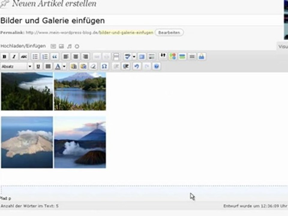 Wordpress Bildergalerie Lightbox JQuery einfügen