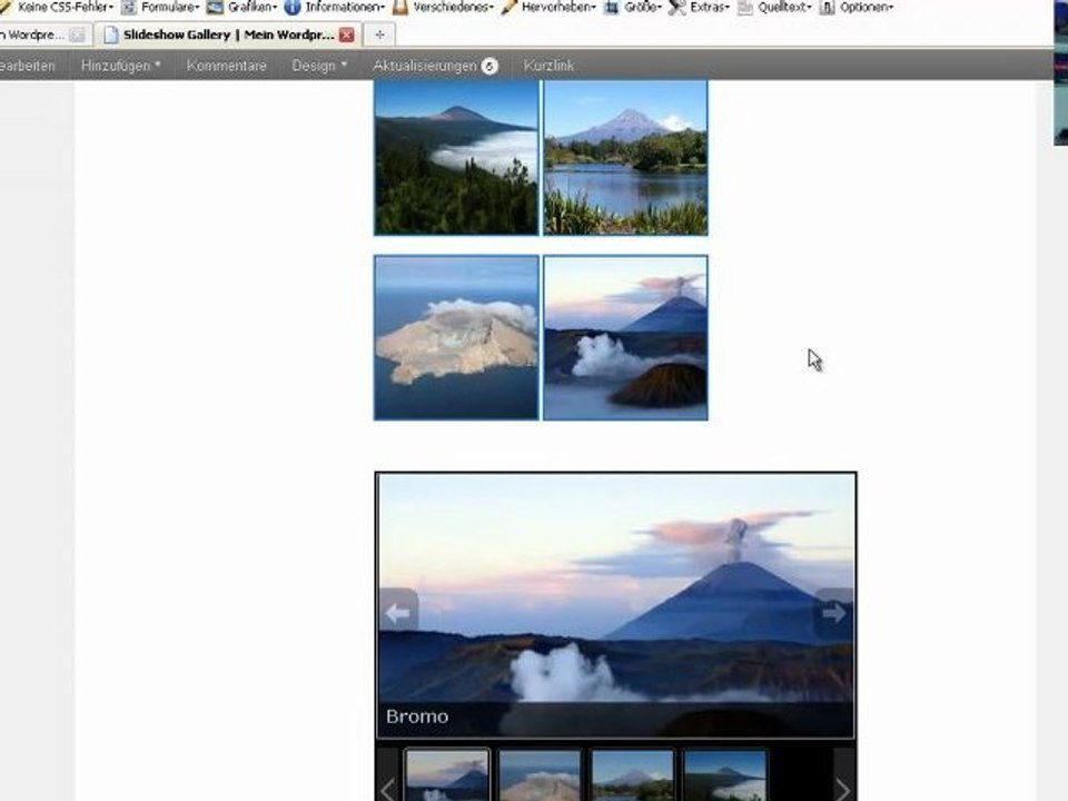 Slideshow Gallery Plugin einfuegen