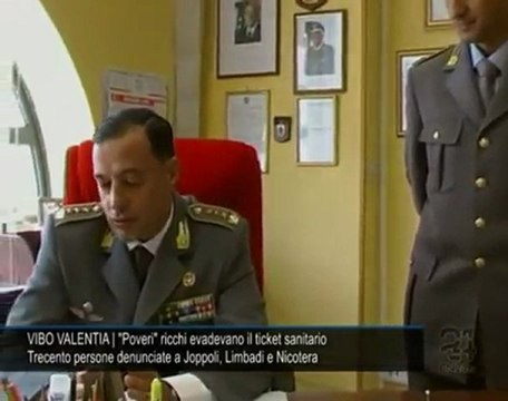 Cn24 | VIBO VALENTIA | Poveri ricchi evadevano il ticket sanitario