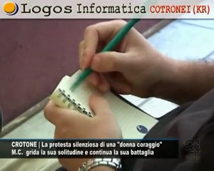 CN24 | CROTONE | La protesta silenziosa di una "donna coraggio"