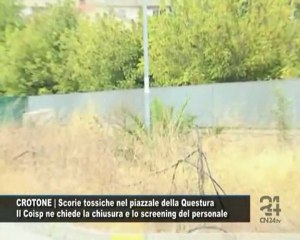 CN24 | CROTONE | Scorie tossiche nel piazzale della Questura