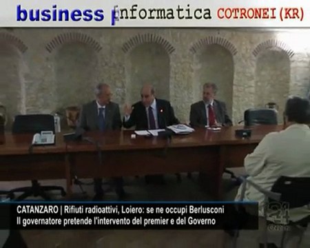 CN24 | CATANZARO | Rifiuti radioattivi, Loiero: se ne occupi Berlusconi