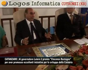 CN24 | CATANZARO | Al governatore Loiero il premio "Vincenzo Restagno"