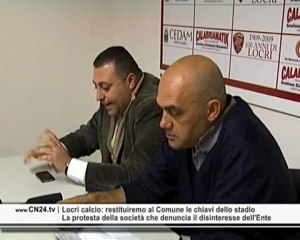 CN24 | LOCRI (RC) | Locri calcio: restituiremo al Comune le chiavi dello stadio
