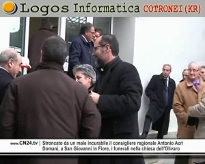CN24 | Stroncato da un male incurabile il consigliere regionale Antonio Acri