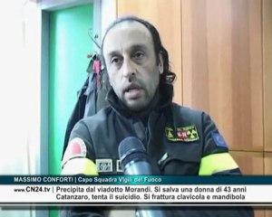 CN24 | CATANZARO | Precipita dal viadotto Morandi. Si salva una donna di 43 anni
