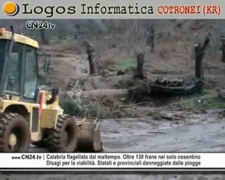 CN24 | Calabria flagellata dal maltempo. Oltre 130 frane nel solo cosentino