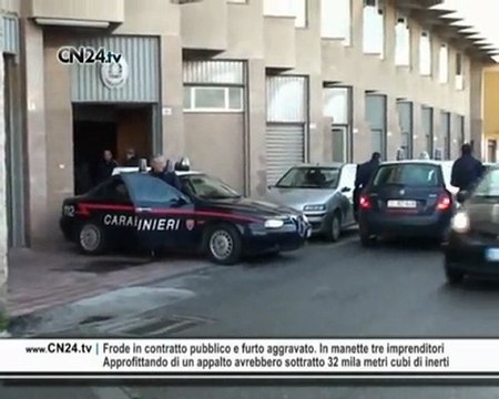 CN24 | Frode in contratto pubblico e furto aggravato. In manette tre imprenditori