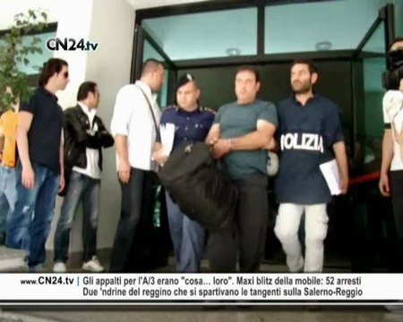 CN24 | Gli appalti per l'A/3 erano cosa... loro . Maxi blitz della mobile: 52 arresti