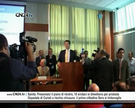 CN24 | Sanità. Presentato il piano di rientro, 16 sindaci si dimettono per protesta
