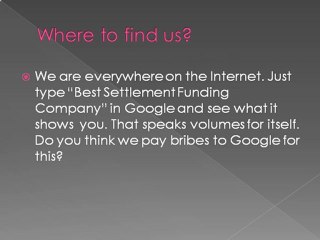 Best Structured Settlement company