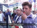 Greeks continue austerity protests - no comment