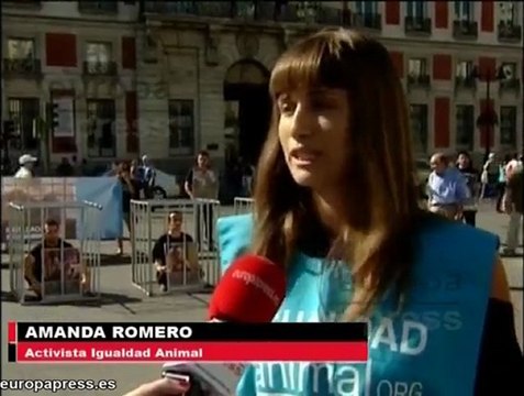 Activistas contra el sufrimiento de animales